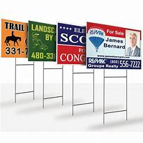 Image result for Round Yard Signs