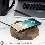 Image result for iPhone Wireless Charging Stand Wood and Acrilick