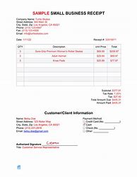Image result for Small Business Receipt Template