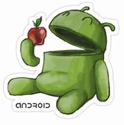 Image result for Android Eating Apple Transparent