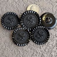 Image result for Antique Bowl Shape Black Buttons