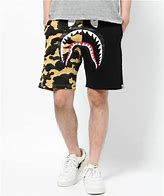 Image result for Yellow and Black BAPE Shorts