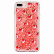 Image result for iPhone 14 Peach Clear Glitter