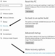 Image result for Recovery Options Windows 1.0