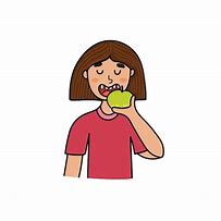 Image result for Black Child Eating an Apple Cartoon