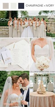 Image result for Wedding Colors Summer Champagne
