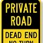 Image result for Private Road No Trespassing Signs