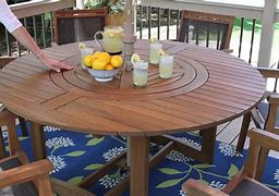 Image result for Dining Table with Lazy Susan