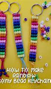 Image result for Pony Bead Keychain