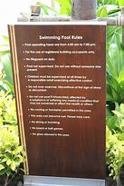 Image result for Hotel Pool Rules