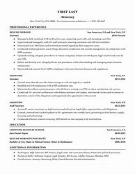 Image result for Indiana Attorney Resume