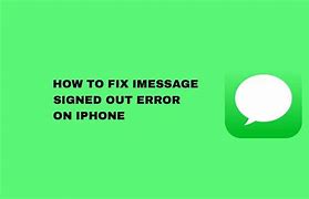 Image result for iMessage Signed Out Error