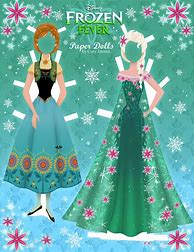 Image result for Disney Frozen Elsa Paper Doll