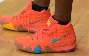 Image result for Nike Kyrie 4 Red Black Gold