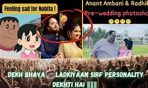 Image result for Radhika Merchant Marriage Memes