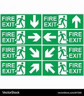 Image result for A Enjoy Fire Exit Sign