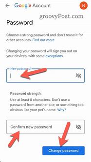 Image result for Change Password in Gmail