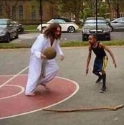 Image result for Jesus Basketball Meme