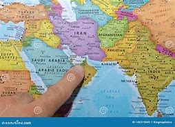 Image result for Map of Middle East and Dubai