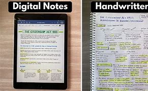 Image result for Digital Notes vs Handwritten