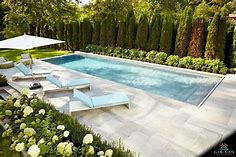 Custom Concrete Pools | Pools backyard inground, Backyard pool landscaping, Backyard pool designs