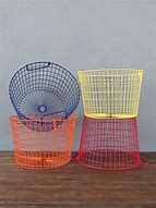 Image result for Orange Metal Basket
