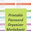 Image result for Free Printable Fillable Password Keeper