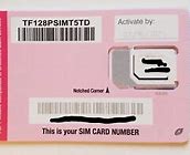Image result for Image of Sim Card Number for TracFone Wireless