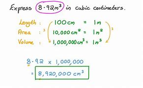Image result for Meter to Cubic Centimeter