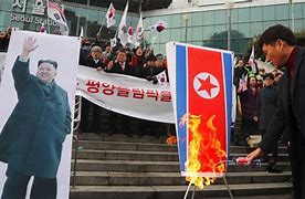 Image result for North Korean Protest