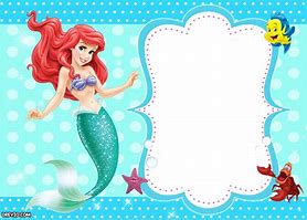 Image result for Little Mermaid Invitation Template