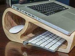 Image result for Fancy Wood Vertical Laptop Holder