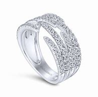 Image result for 14K White Gold French Cut Pave Diamond Engagement Ring