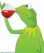 Image result for Kermit the Frog Drinking Tea Wallpaper