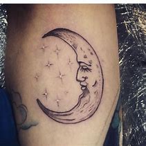 Image result for Crescent Moon Tattoo Sketches