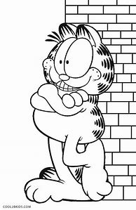 Image result for Garfield Coloring Pages for Kids