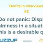 Image result for Quote for Things Not to Do in an Interview