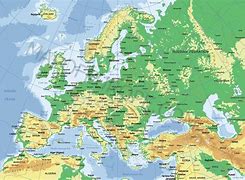 Image result for Detailed Physical Map of Europe