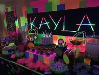 Image result for Glow in the Dark Party Decorations