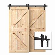 Image result for Barn Door Bypass Track System