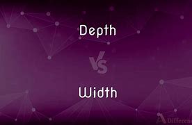 Image result for Difference Between Width and Depth