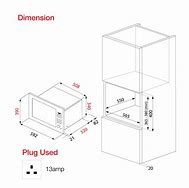 Image result for Built in Microwave Dimensions