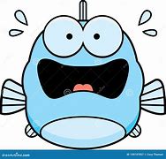 Image result for Scared Fish Cartoon