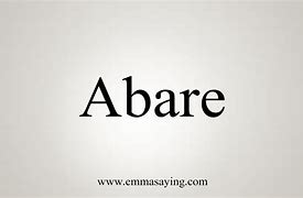 Image result for abarrae