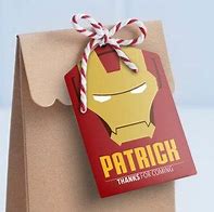 Image result for Personalize Loot Bag Iron Man
