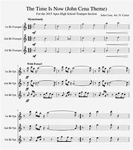 Image result for John Cena Theme Song Trumpet Sheet Music Solo