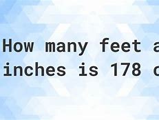 Image result for 178 Cm in Feet and Inches
