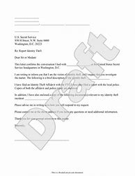 Image result for Identity Theft Letter Sample