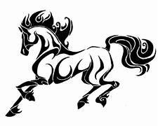 Image result for Simple Horse Tattoo