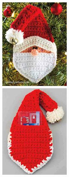 weihnachtsgeschenke stricken crochet santa pocket ornament free pattern weihnachtsgeschenke stricken crochet santa pocket ornament free pattern